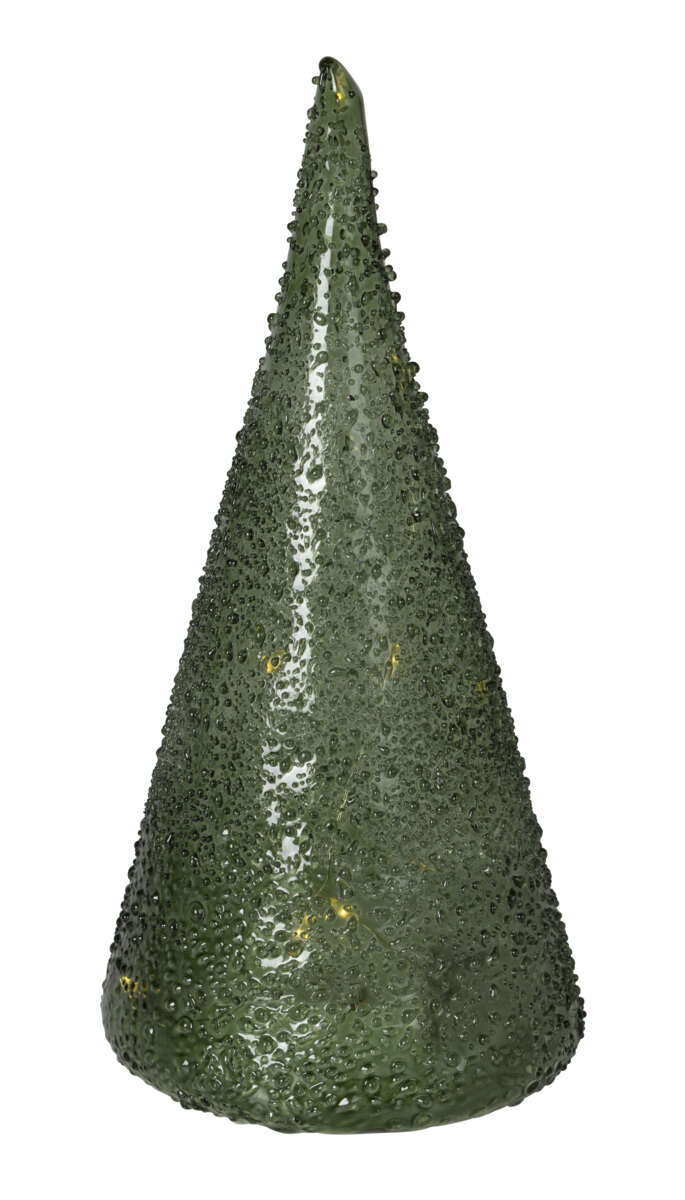 Dekortre i glass med lys