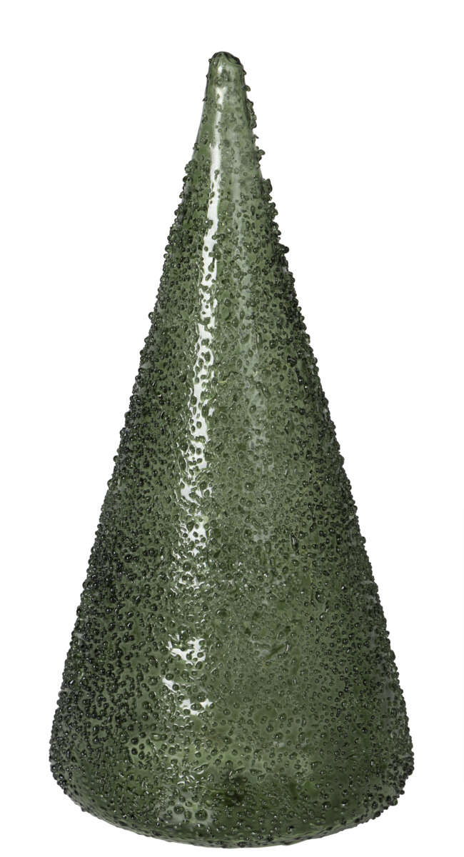 Dekortre i glass med lys