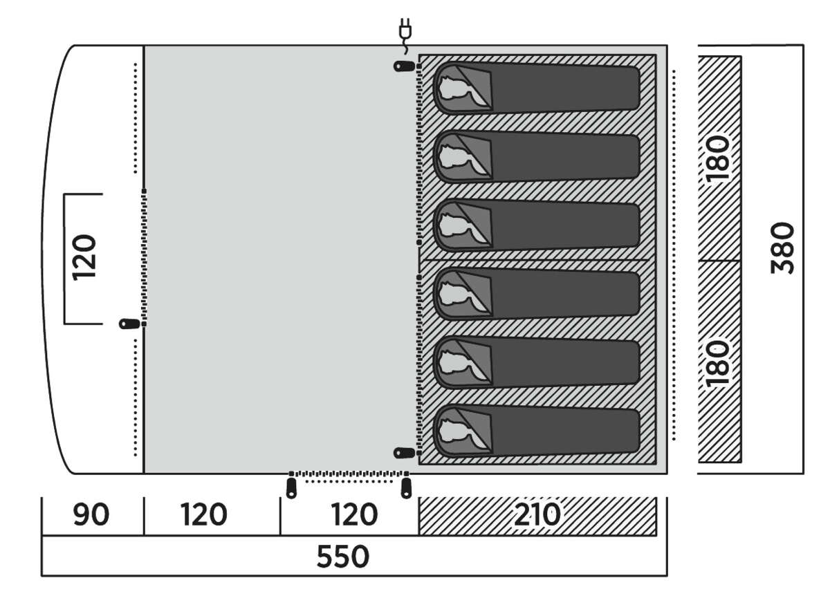 Easy Camp Skarvan 6 familietelt 2026