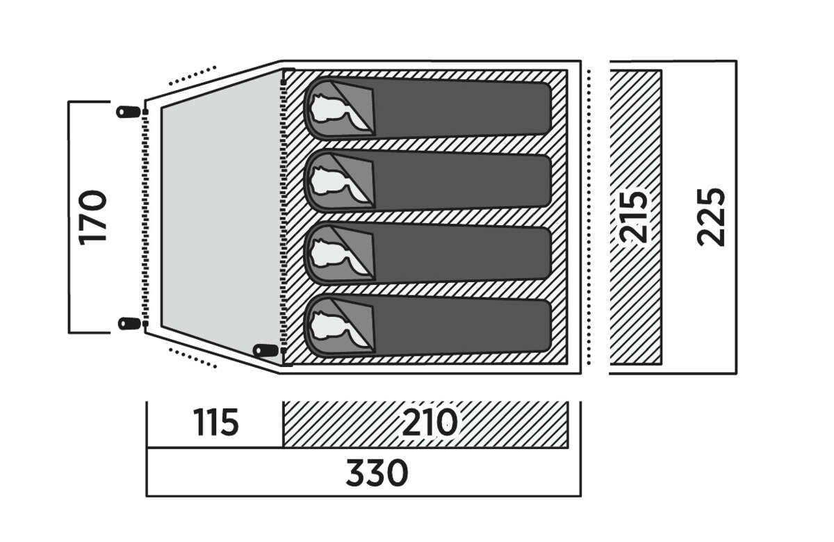 Easy Camp Setesdal 4 familietelt
