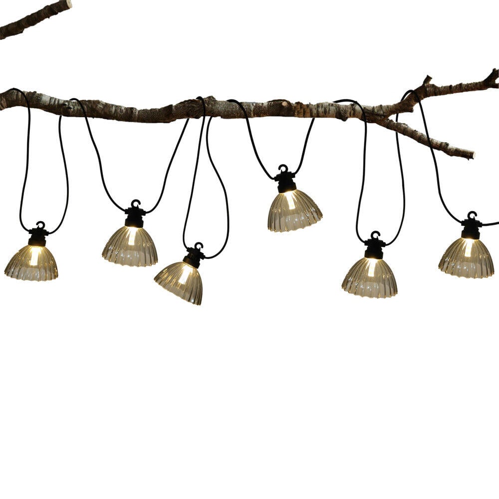 Solcelle LED lyslenke m/skjerm