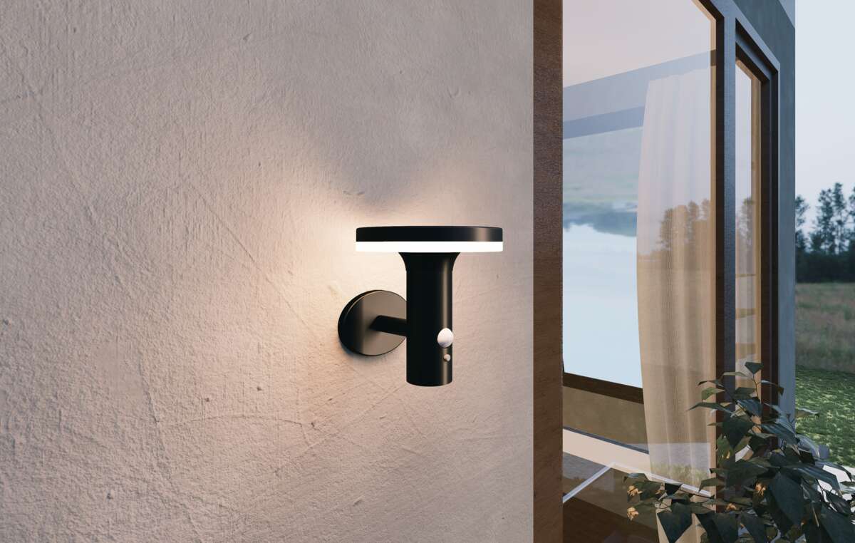 Solcelle Cambridge LED vegglys