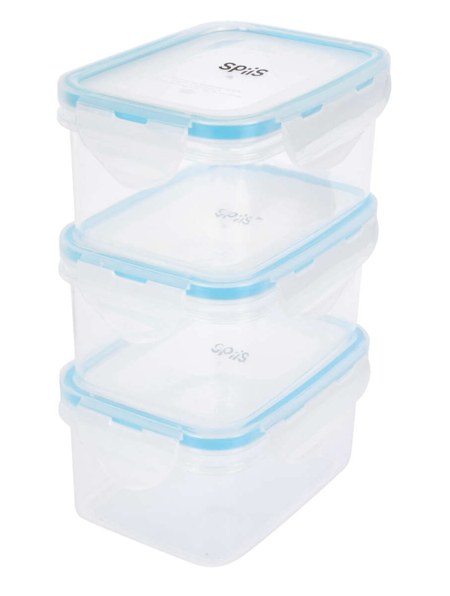 SPiiS Mo matoppbevaringsbokser 3pk