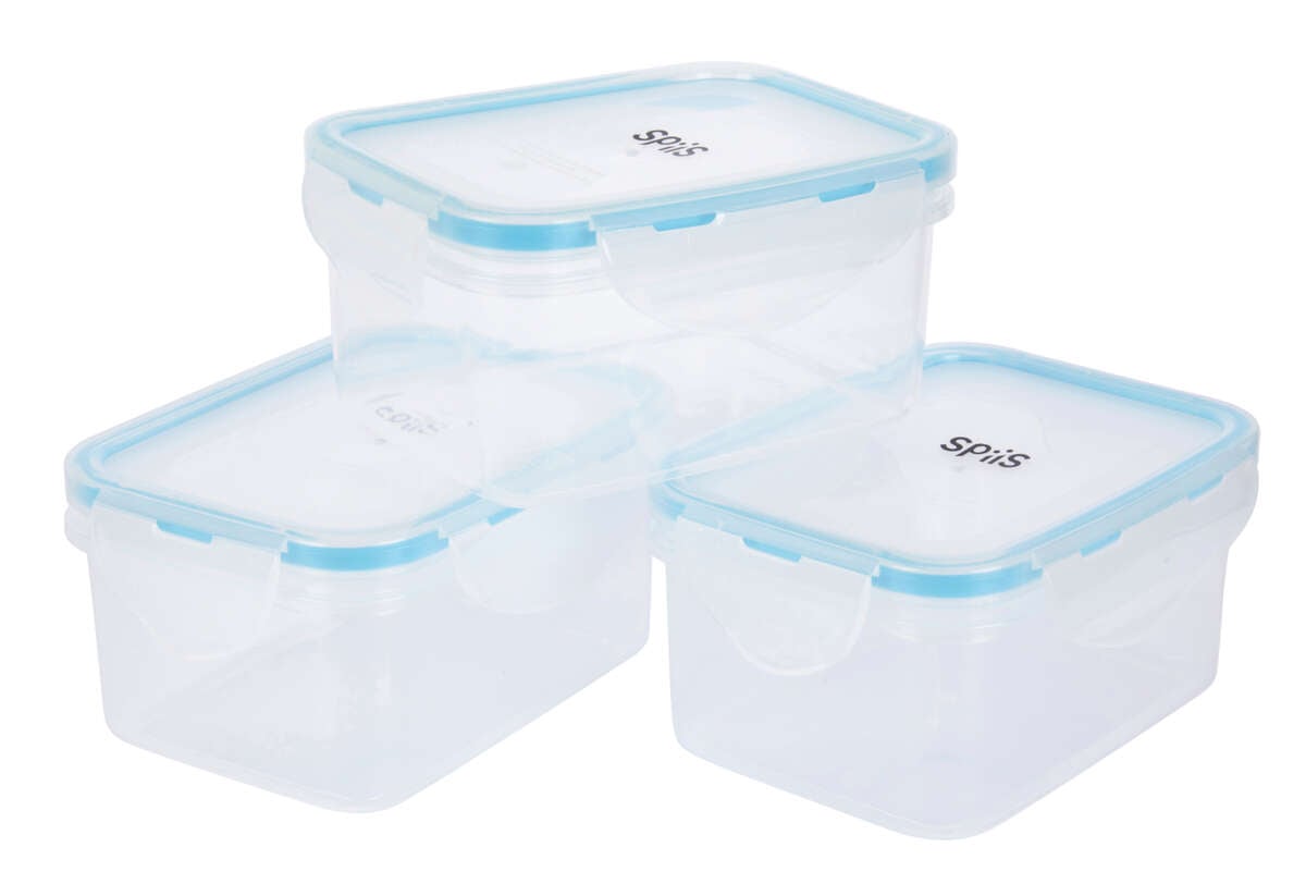 SPiiS Mo matoppbevaringsbokser 3pk