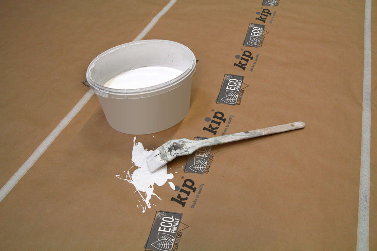 Dekningspapp til gulv m/tape 10 meter