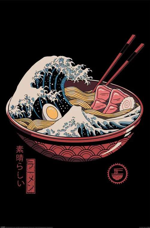 Vincent Trinidad Great Ramen Wave plakat