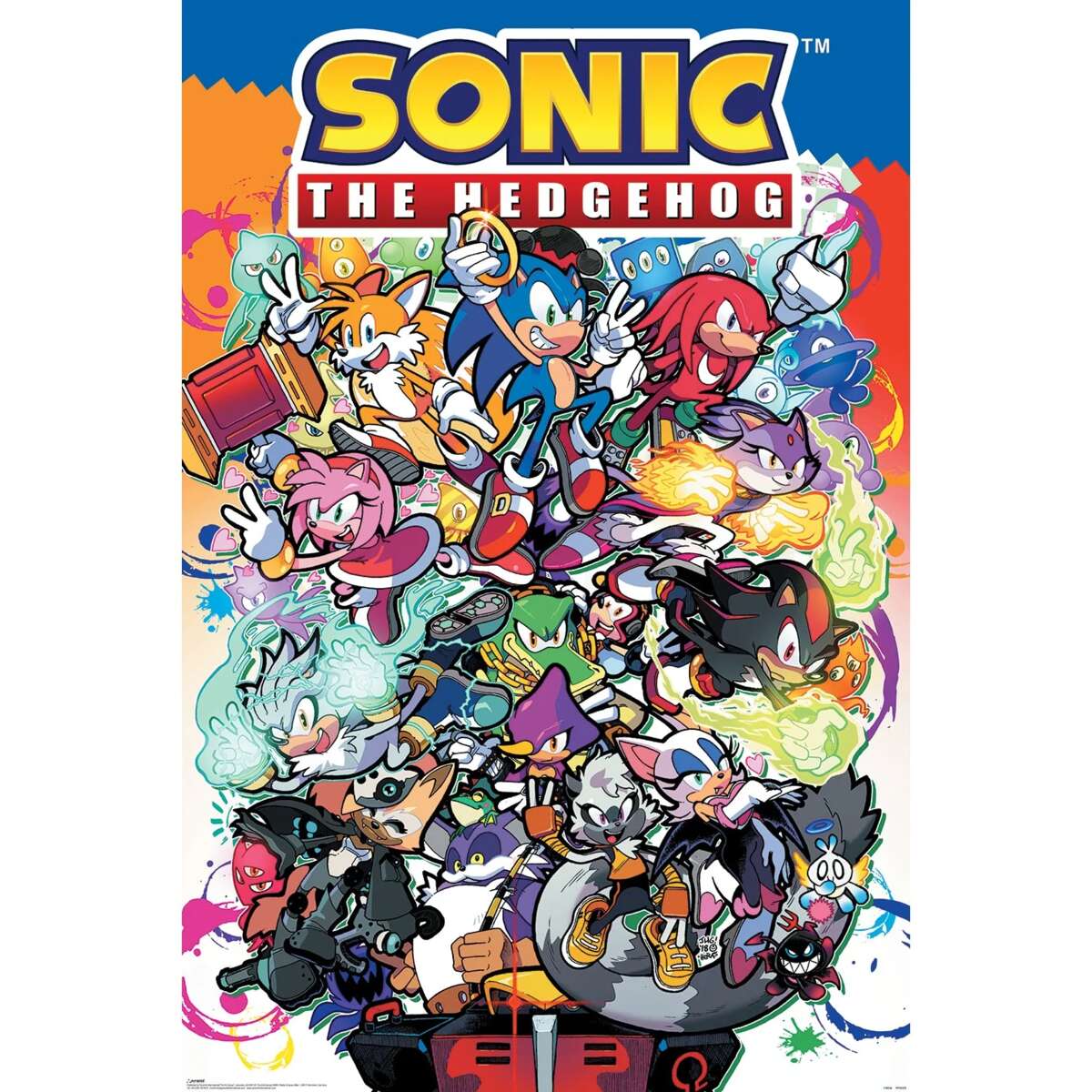 Sonic The Hedgehog (Sonic Comic Characters) plakat