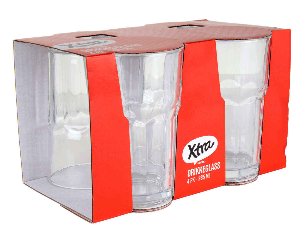 Xtra drikkeglass 4pk