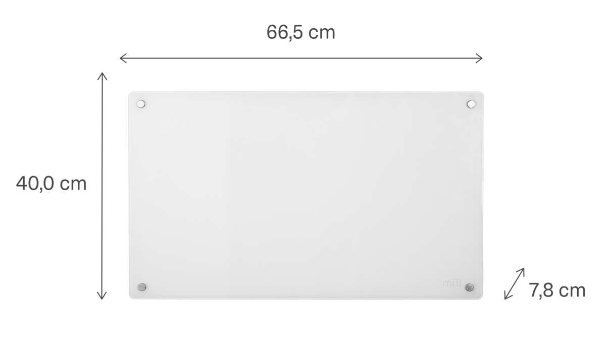 Mill Glass Gen 4 Smart WiFi 600W panelovn