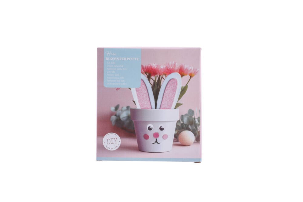 Påskehare blomsterpotte sett