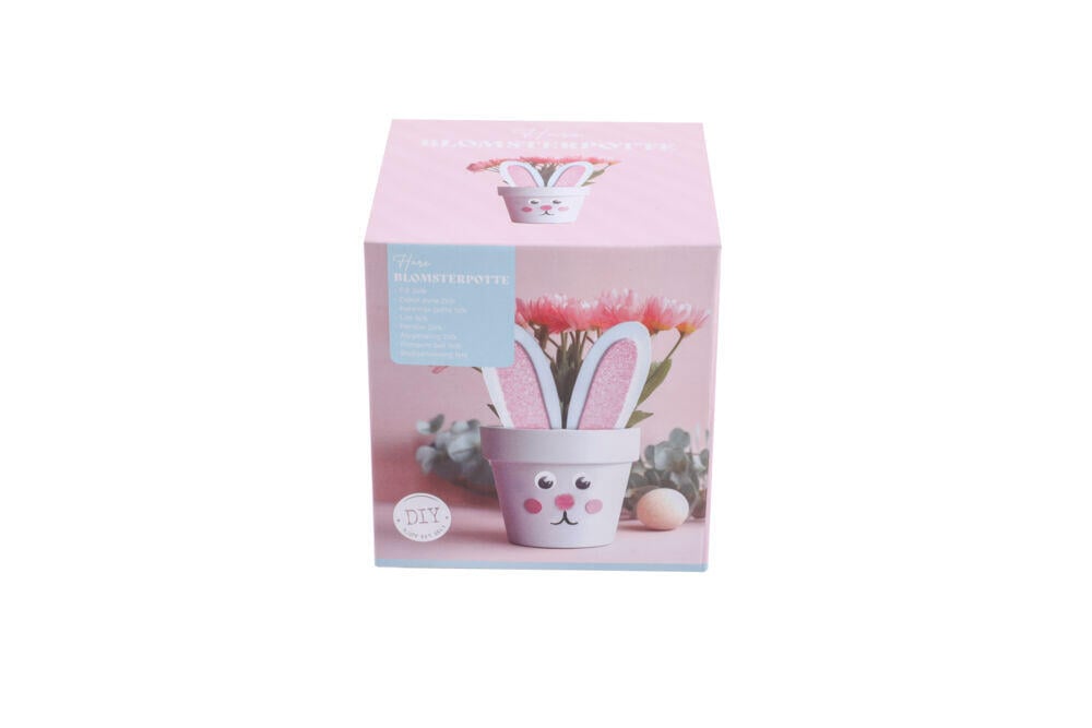Påskehare blomsterpotte sett