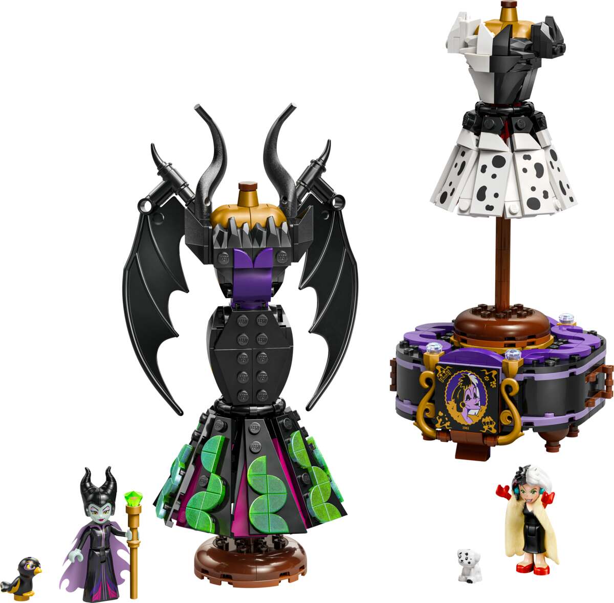 LEGO® ǀ Disney Villains Maleficents og Cruella De Vils kjoler 43262