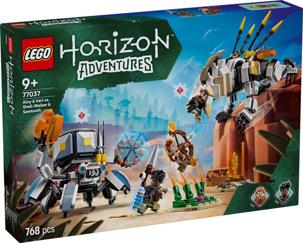 LEGO® Horizon Adventures™ Aloy og Varl mot skallvandrer og sagtann 77037