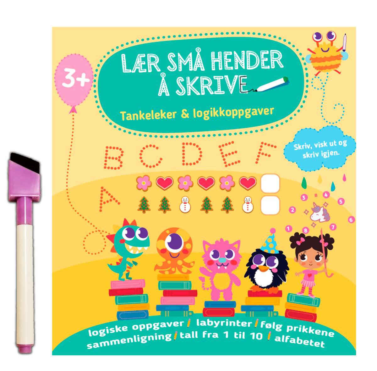 Lær små hender å skrive: Tankeleker & logikkoppgaver