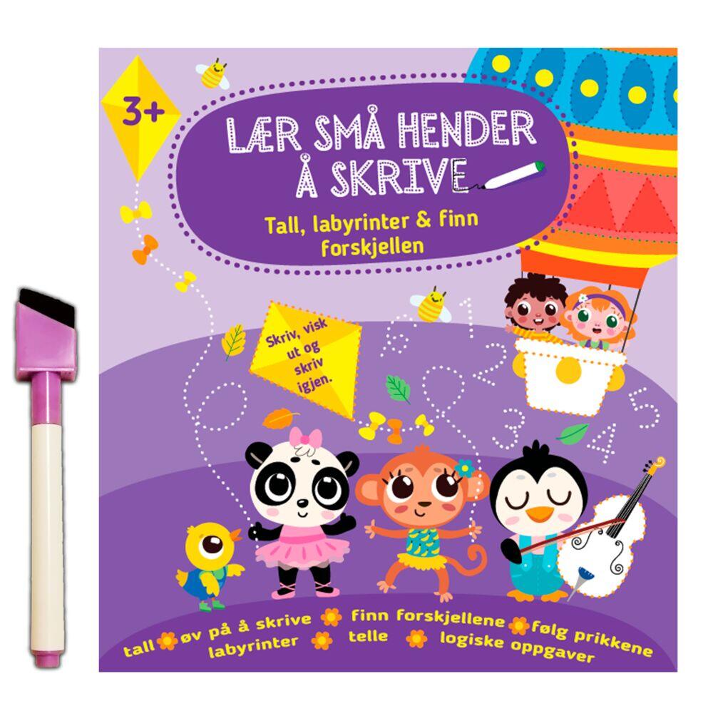 Lær små hender å skrive: Tall, labyrinter & finn forskjellen