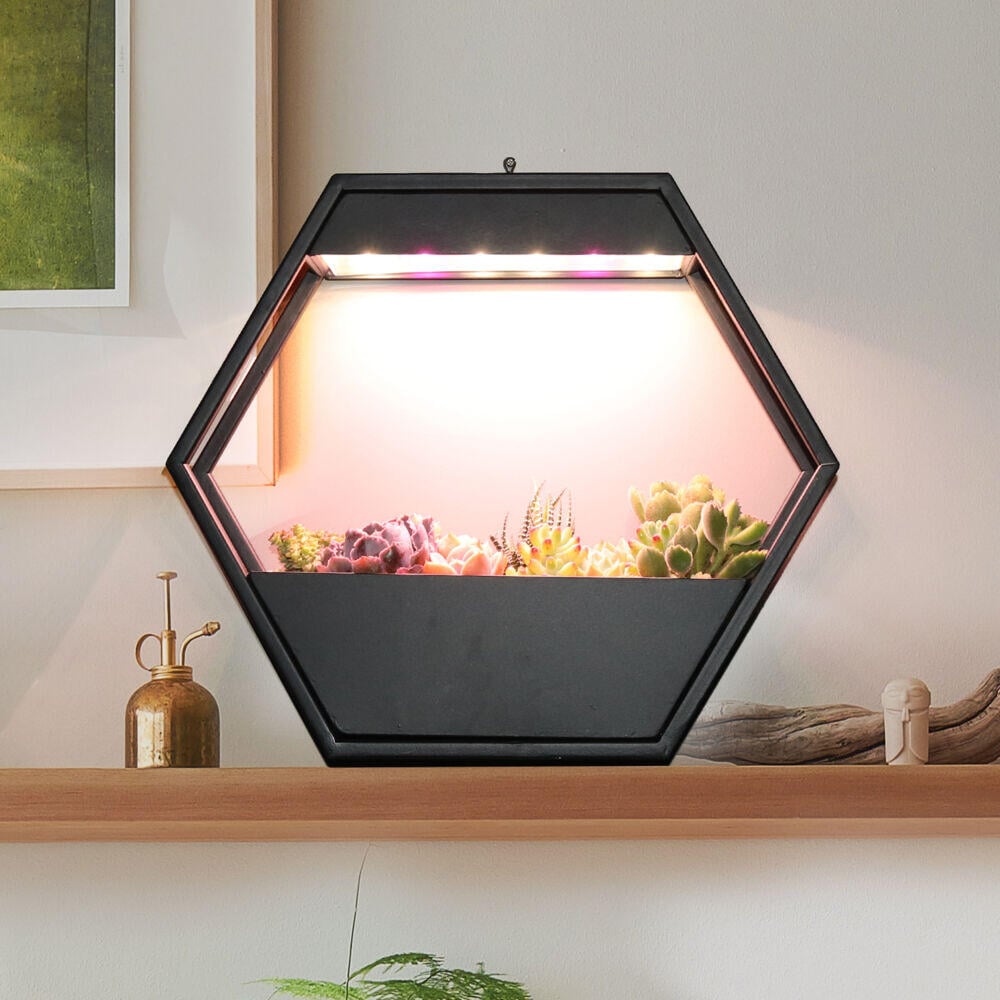 Plantekasse med LED lys