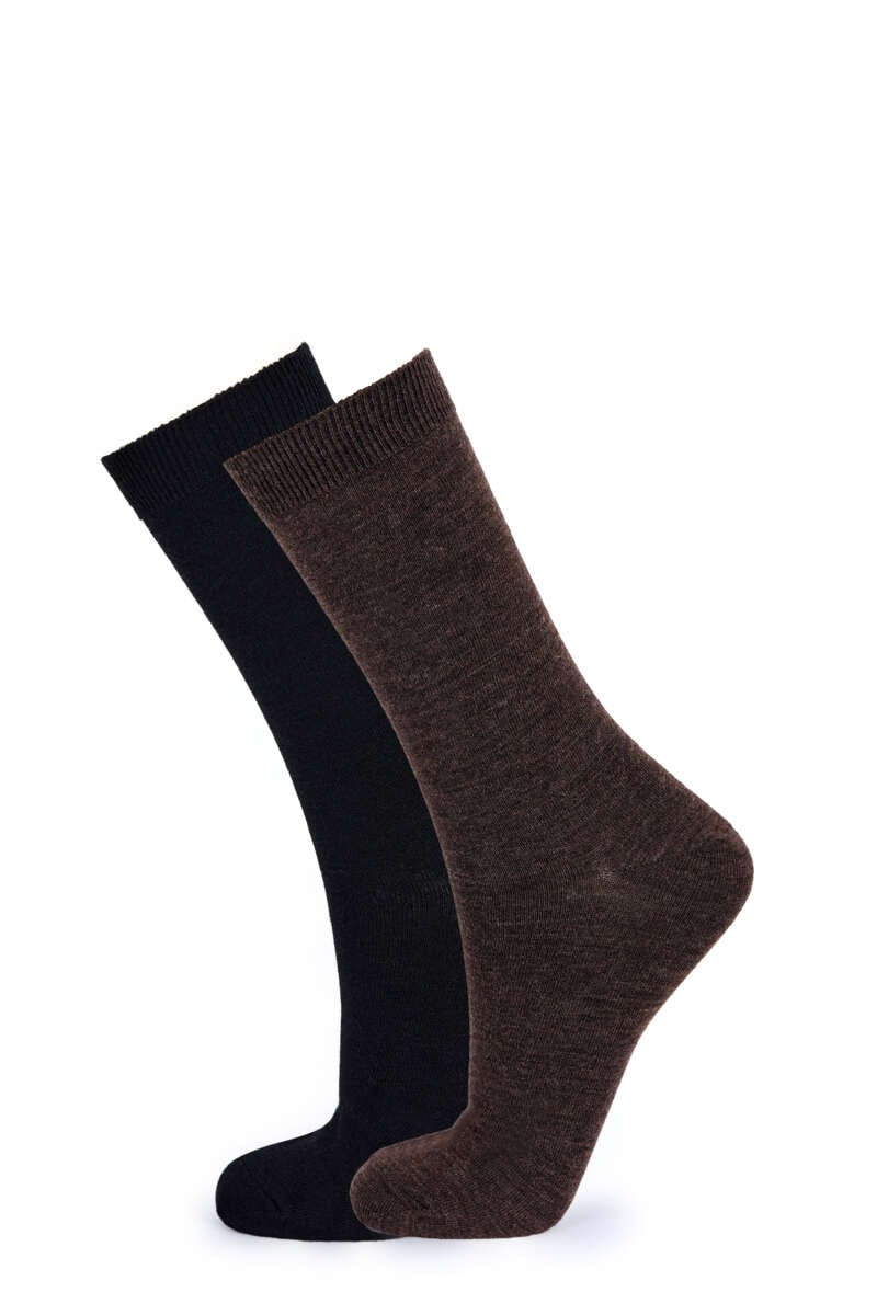 Mjuk ullsokker 2-pk unisex