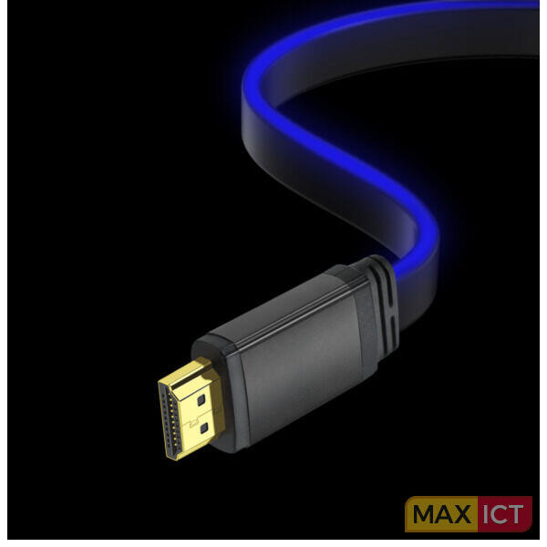 ONIVERSE HDMI LED-kabel 8K 2m - Blå (Multiplattform)