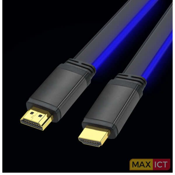 ONIVERSE HDMI LED-kabel 8K 2m - Blå (Multiplattform)