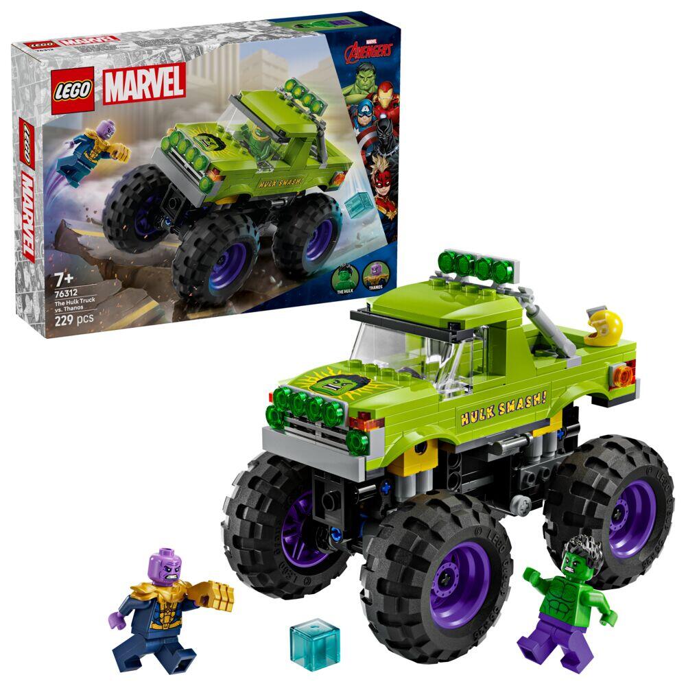 LEGO® ǀ Marvel Hulk-monstertruck mot Thanos 76312