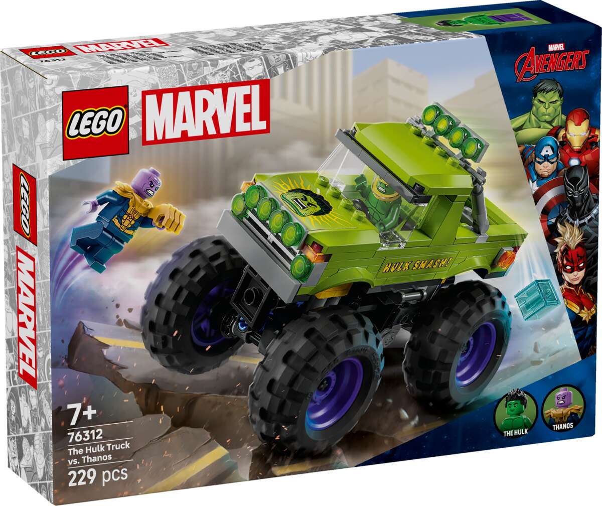 LEGO® ǀ Marvel Hulk-monstertruck mot Thanos 76312