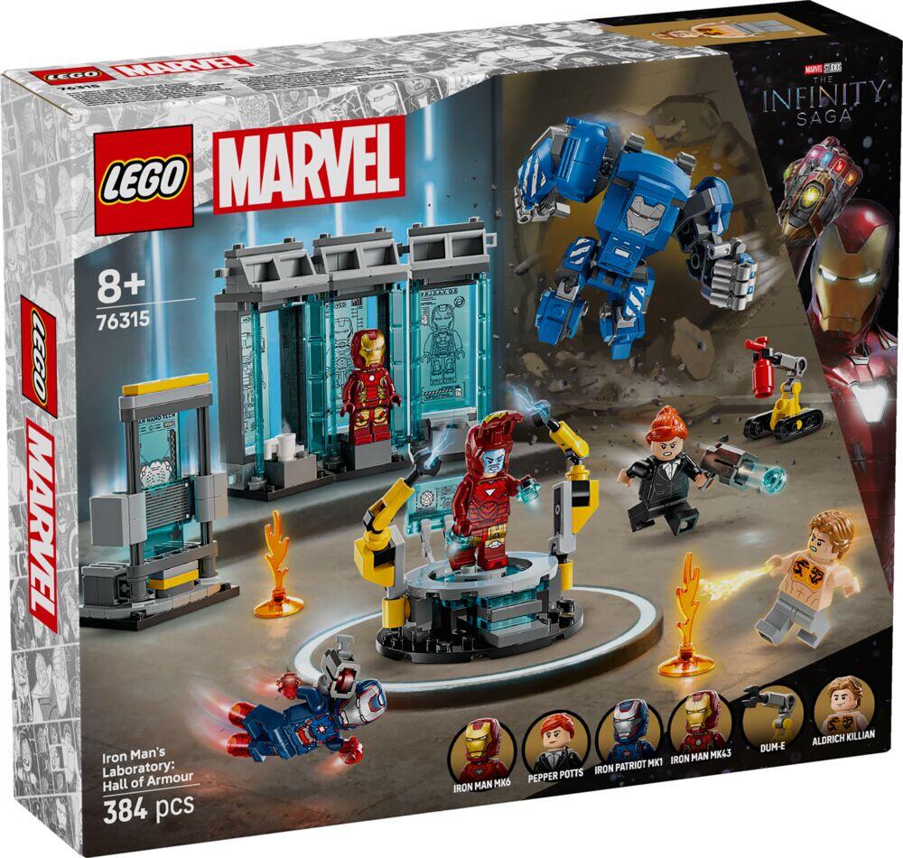 LEGO® ǀ Marvel Iron Mans laboratorium: Draktgalleriet 76315