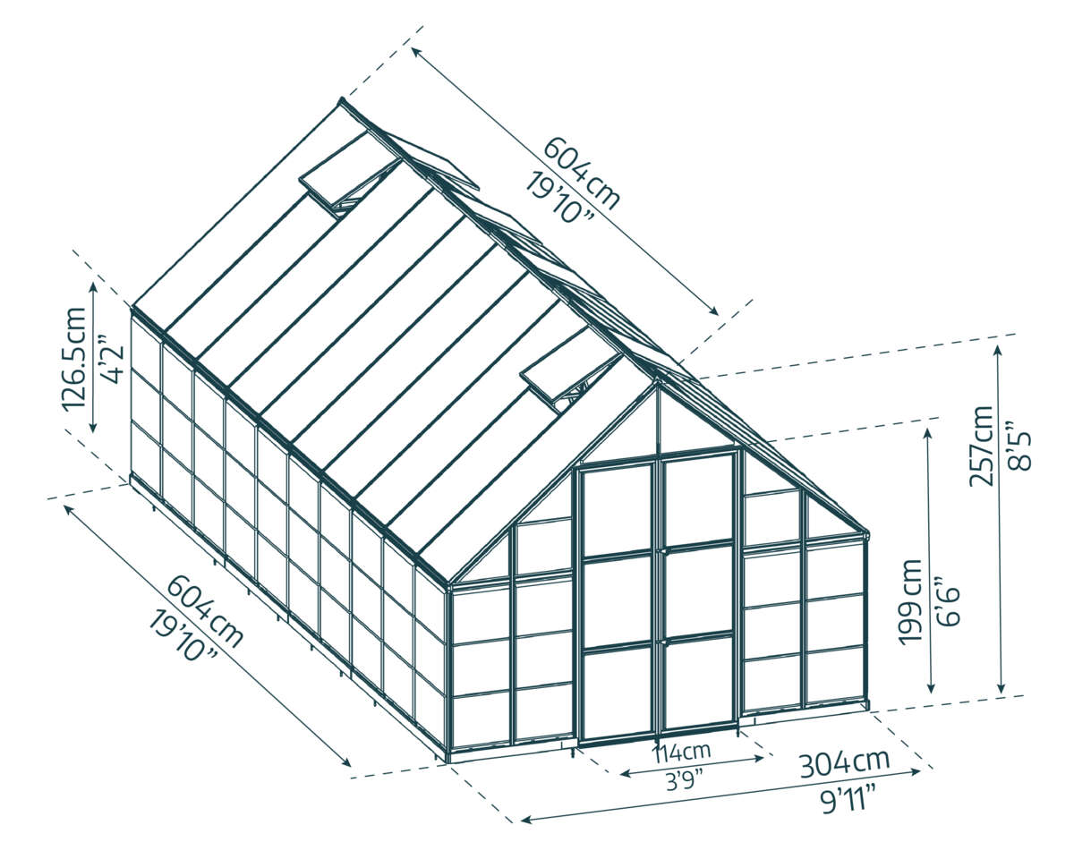 Palram - Canopia Balance drivhus 17,9 m²