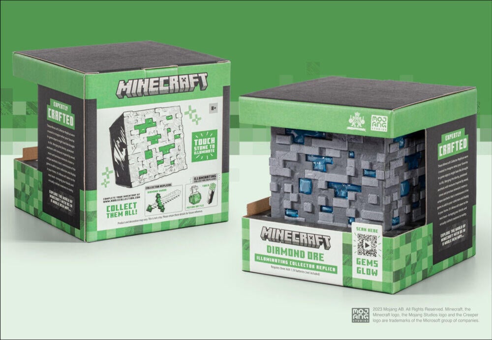 Minecraft™ Diamond Ore dekorativt lys