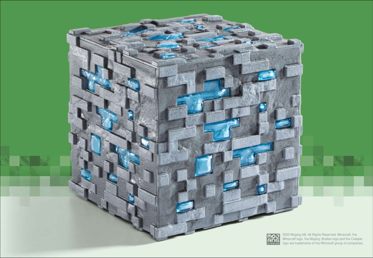 Minecraft™ Diamond Ore dekorativt lys