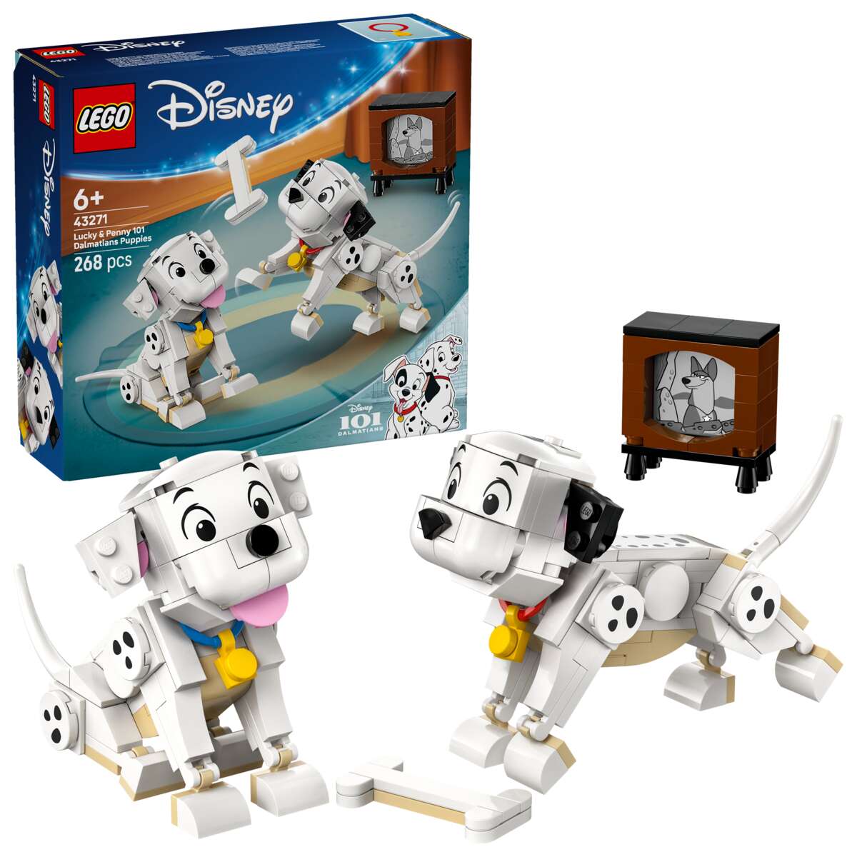 LEGO® ǀ Disney Lucky og Penny fra 101 dalmatinere Valper 43271