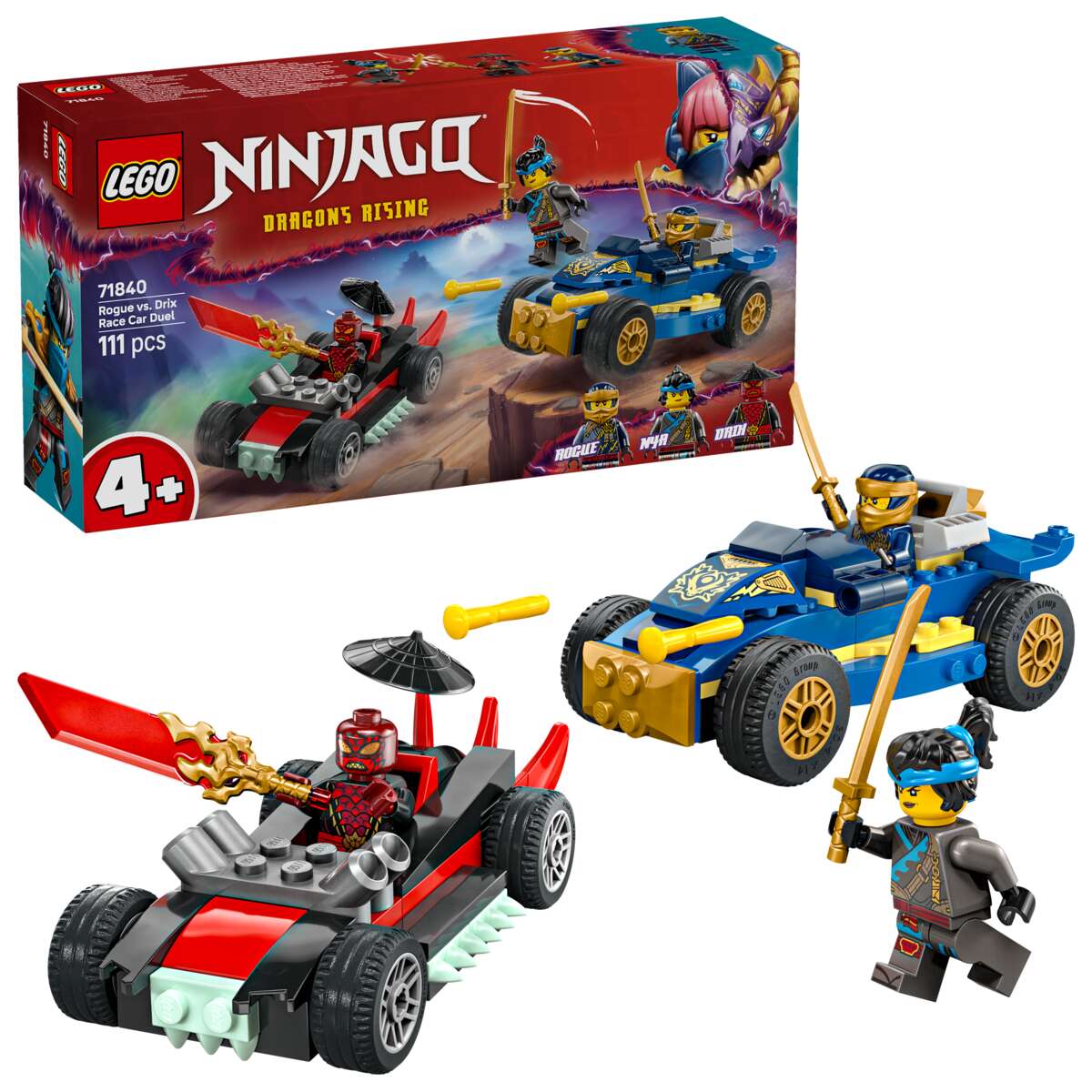 LEGO® NINJAGO® Rogue mot Drix i bilduell 71840