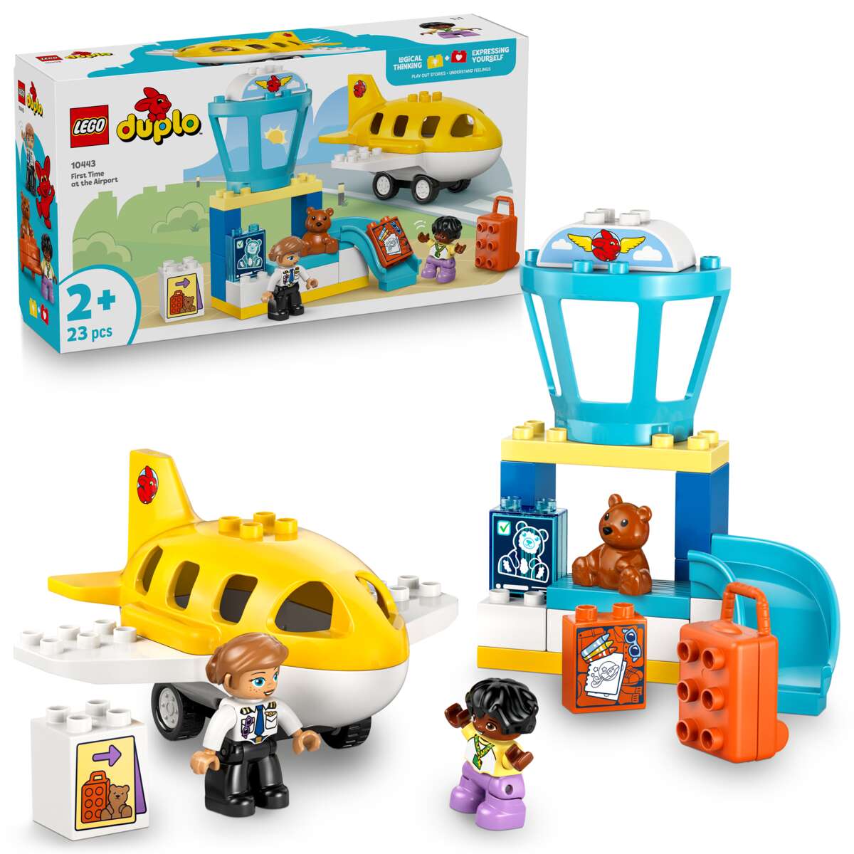 LEGO® DUPLO® Town På flyplassen for første gang 10443