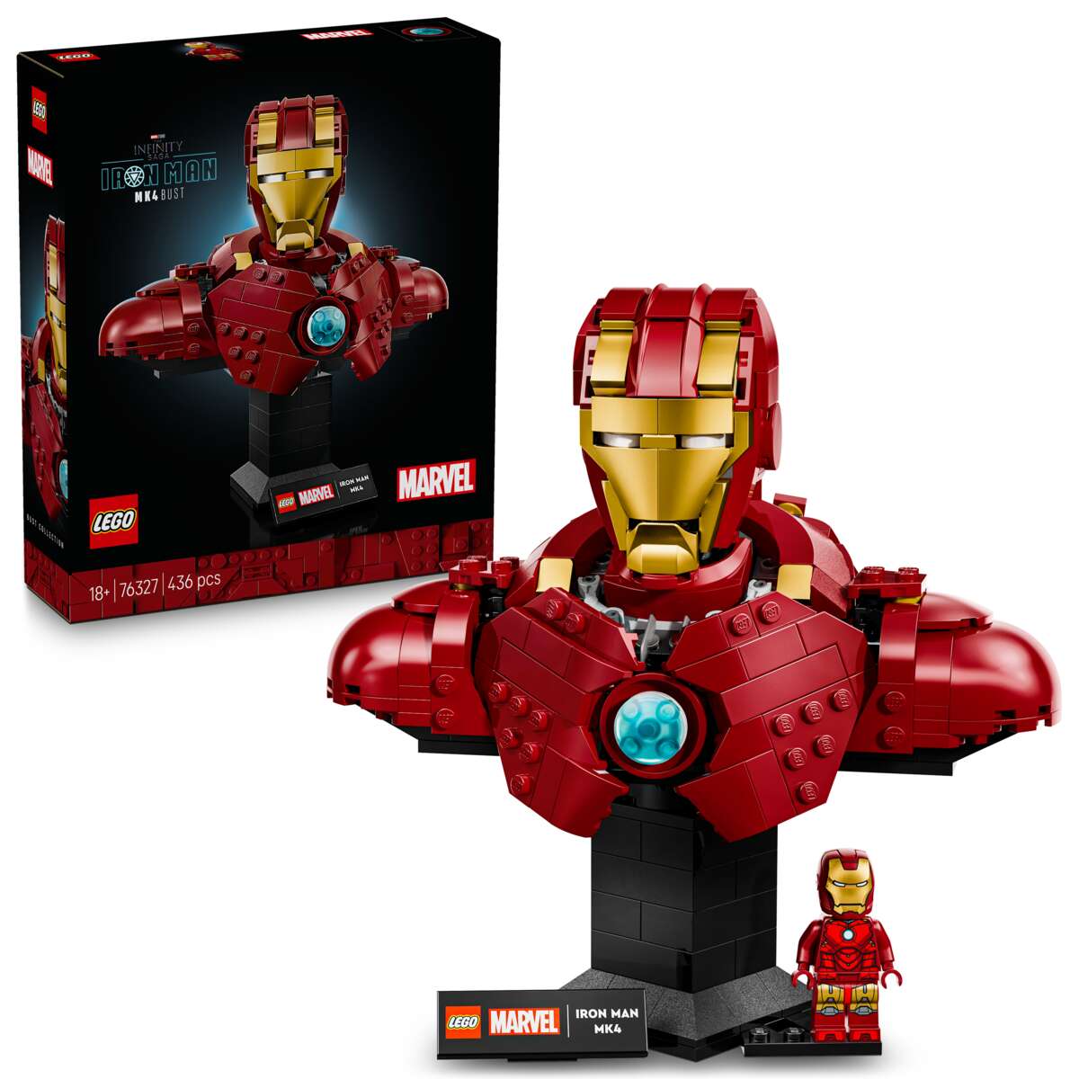 LEGO® ǀ Marvel Byste av Iron Man MK4 76327