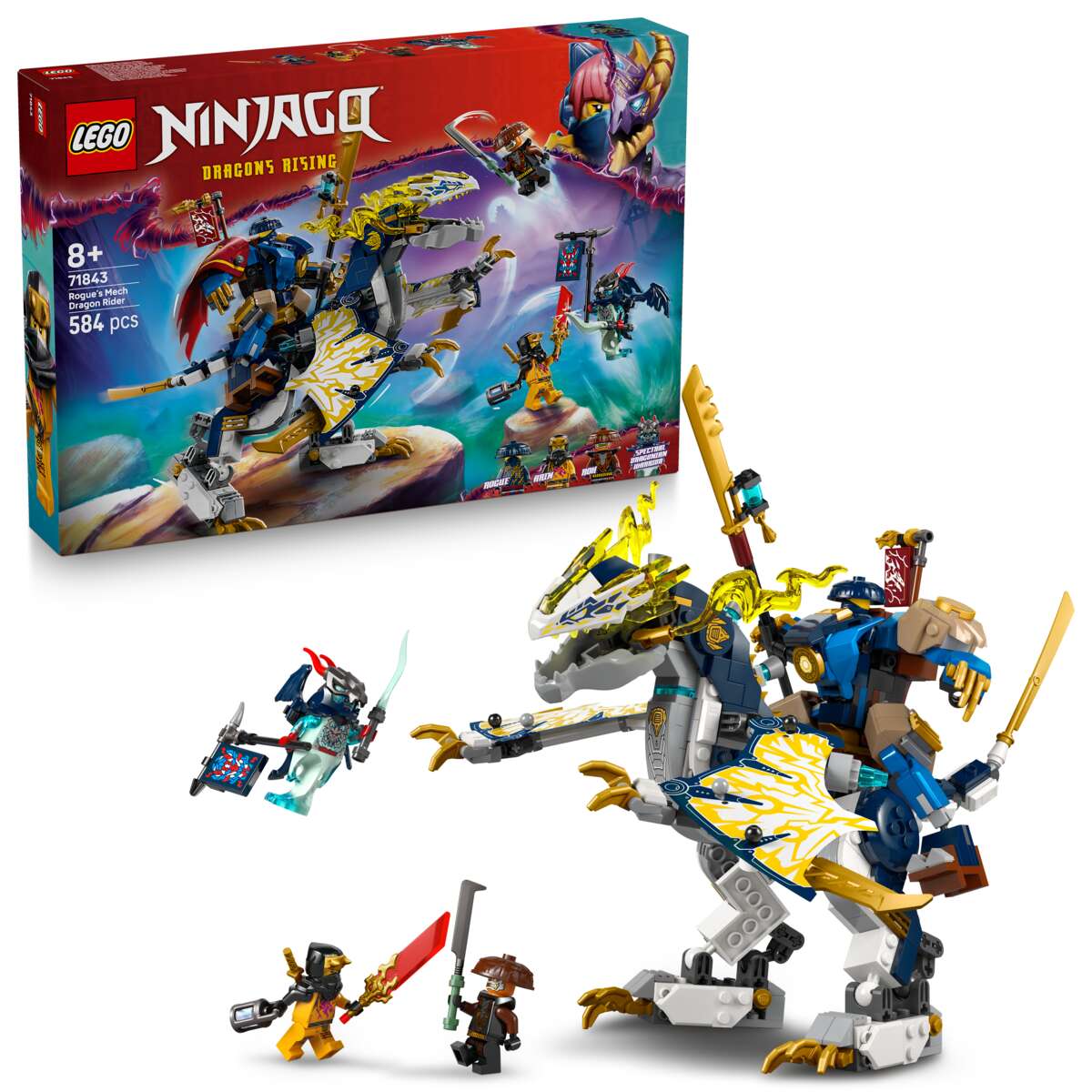 LEGO® NINJAGO® Rogues robotdragerytter 71843