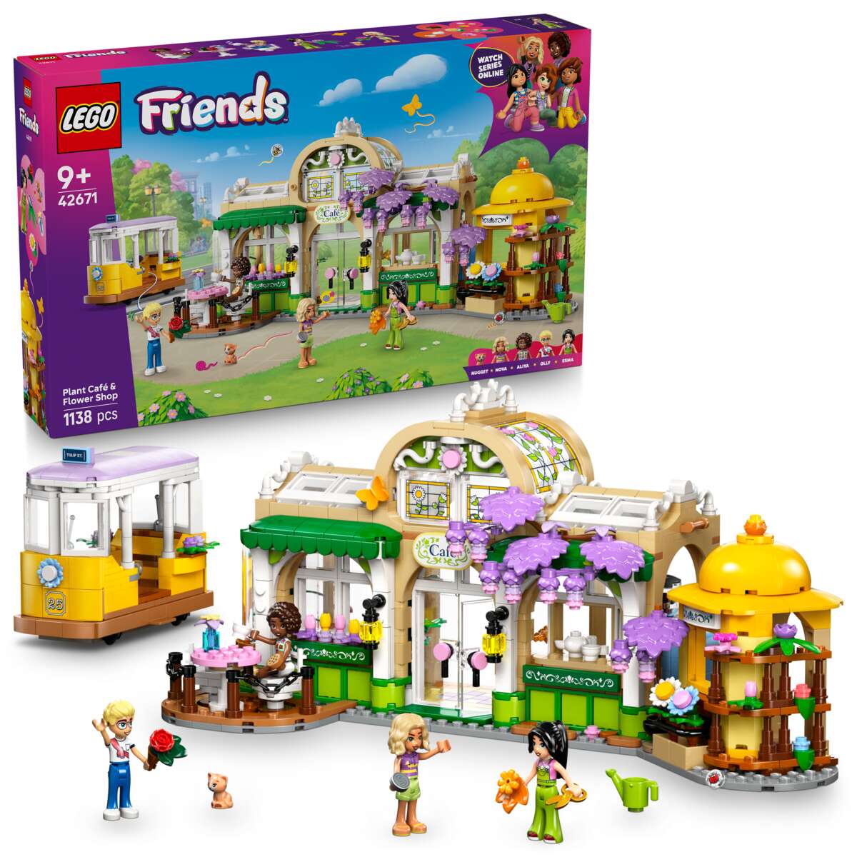 LEGO® Friends Kafé med blomsterbutikk 42671