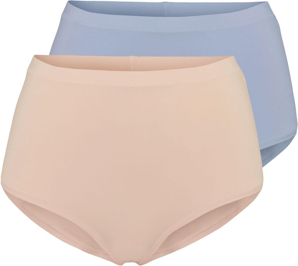 Pierre Robert bomull highwaist-truser 2-pk dame