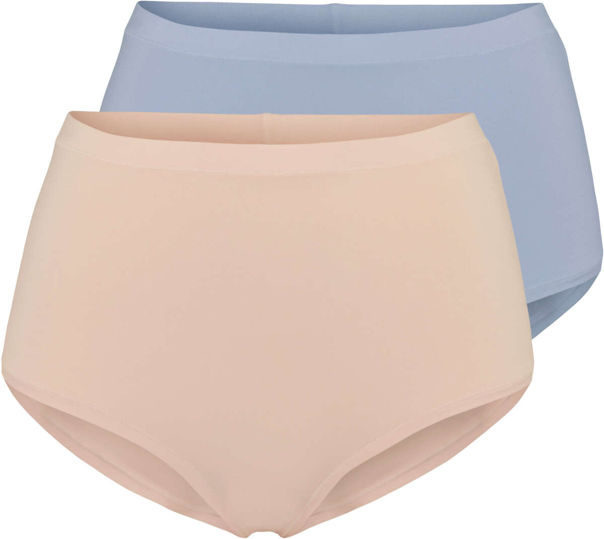 Pierre Robert bomull highwaist-truser 2-pk dame
