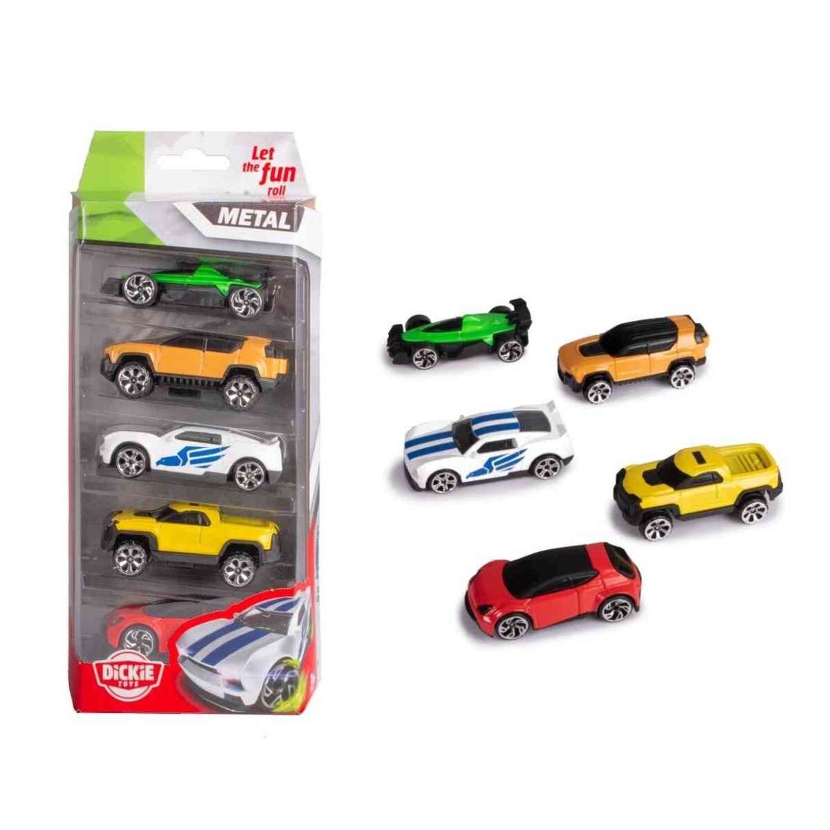 Die cast lekebiler 5pk