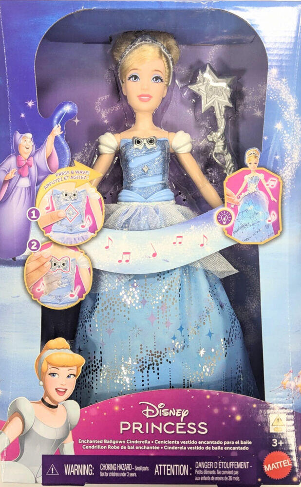 Disney Light-up Askepott dukke