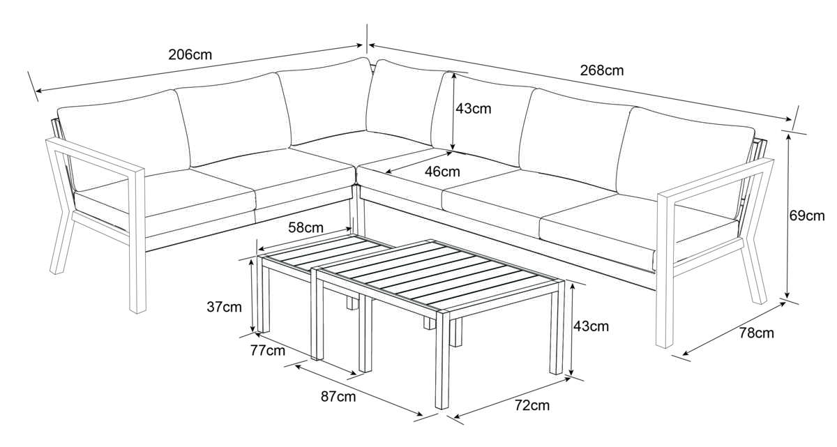 Bohem Røst hjørnegruppe uten putetrekk