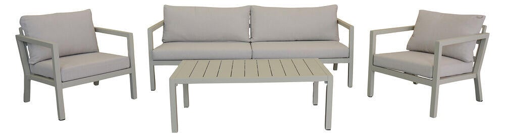 Røst sofagruppe kalk og beige impregnerte putetrekk