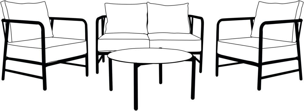 Bohem Brevik sofagruppe uten putetrekk