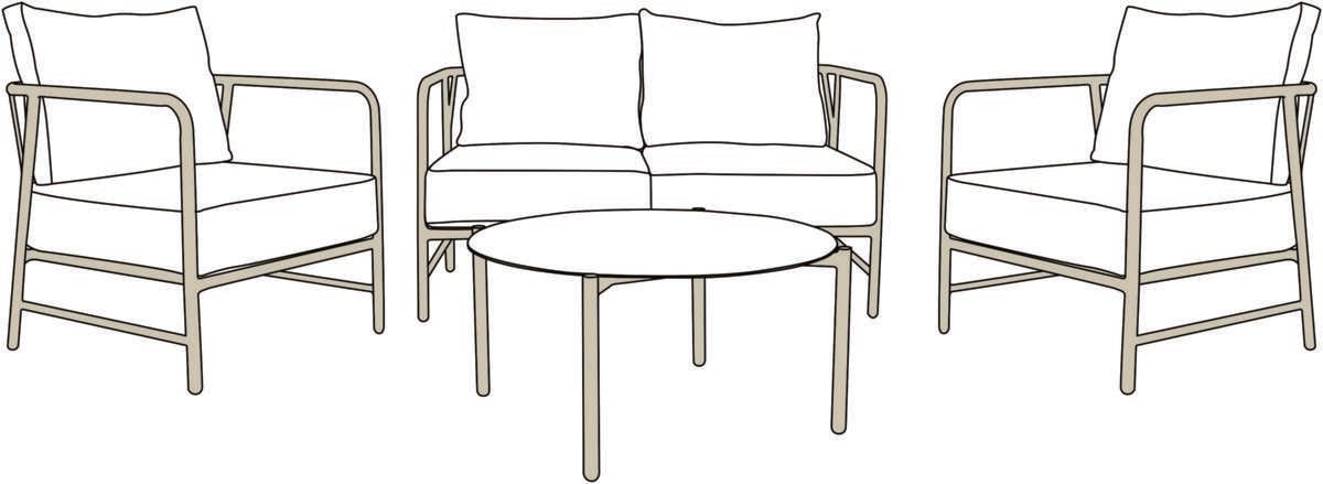 Bohem Brevik sofagruppe uten putetrekk