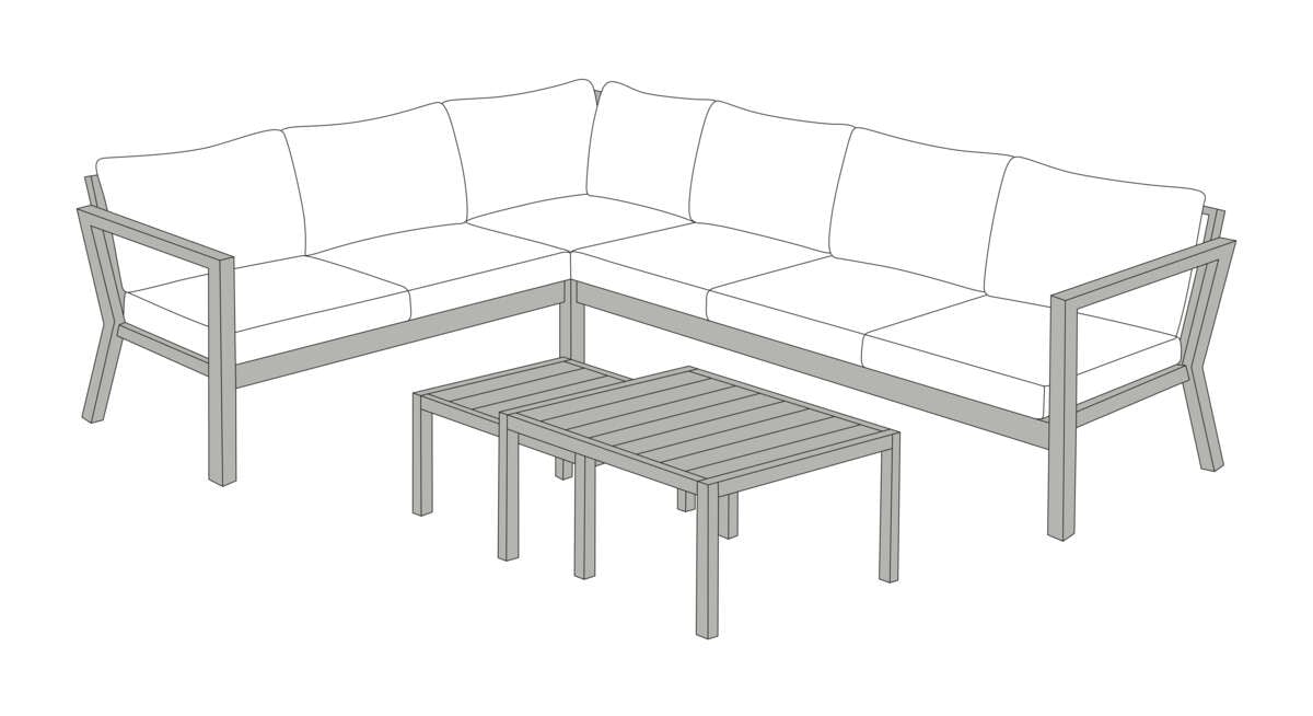 Bohem Røst hjørnegruppe uten putetrekk