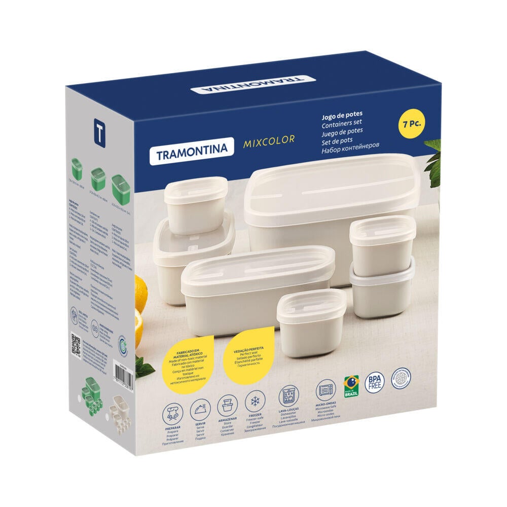 Tramontina matoppbevaringsbokser 7 pk