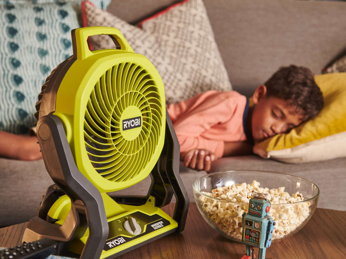 Ryobi ONE+ RF18-0 vifte u/batteri