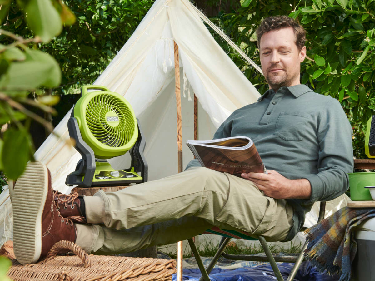 Ryobi ONE+ RF18-0 vifte u/batteri