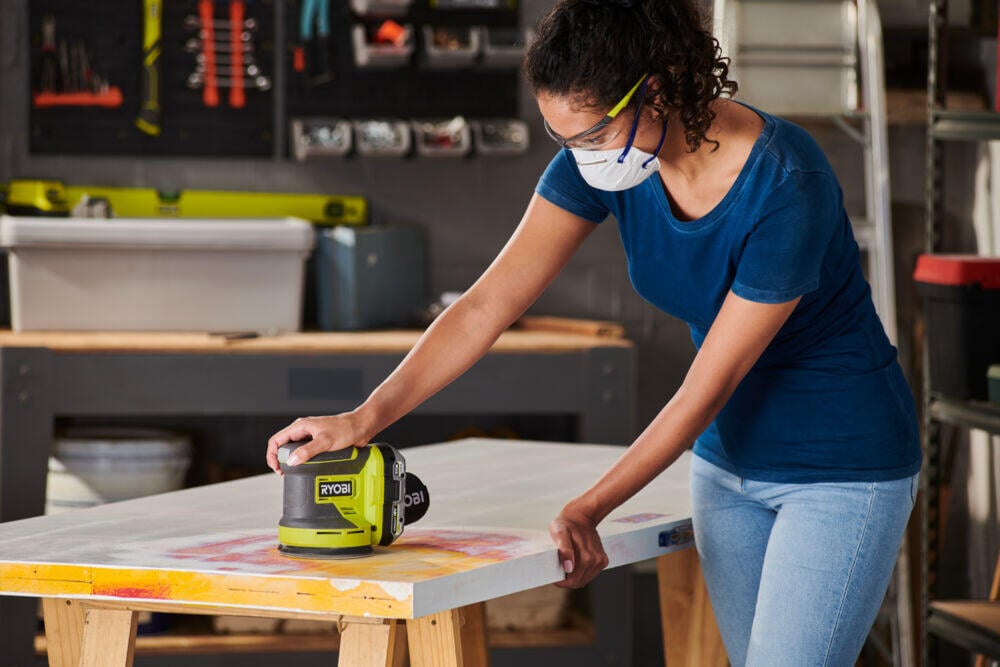 Ryobi ONE+ RROS18-0 eksentersliper u/batteri