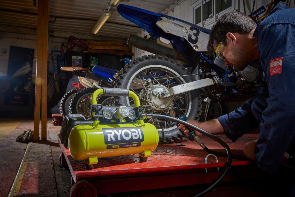 Ryobi ONE+ R18AC-0 luftkompressor u/batteri