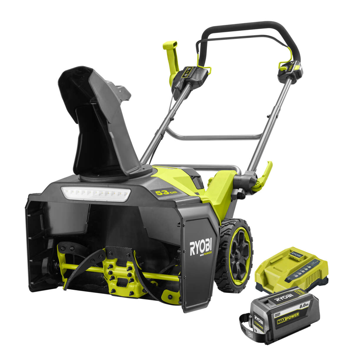 Ryobi Max Power RY36STX53B-180 snøfreser m/batteri